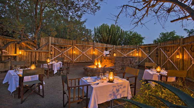 Open air Boma - Geiger�s Camp